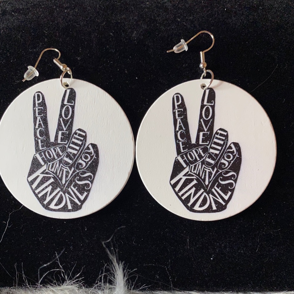 Wooden earrings